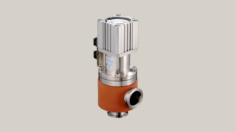 L-type vacuum bellows heated valves
